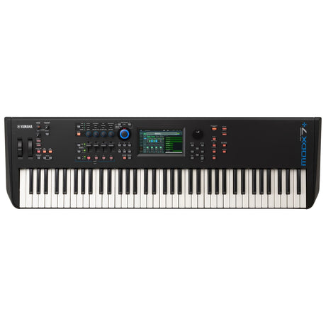 yamaha modx7 plus black 76 key synthesizer
