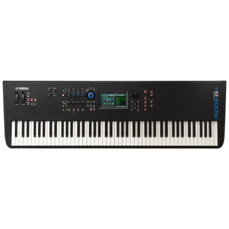 yamaha modx8 plus black 88 key synthesizer