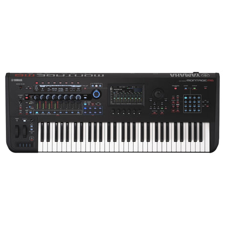 yamaha montage m6 black 61 key synthesizer