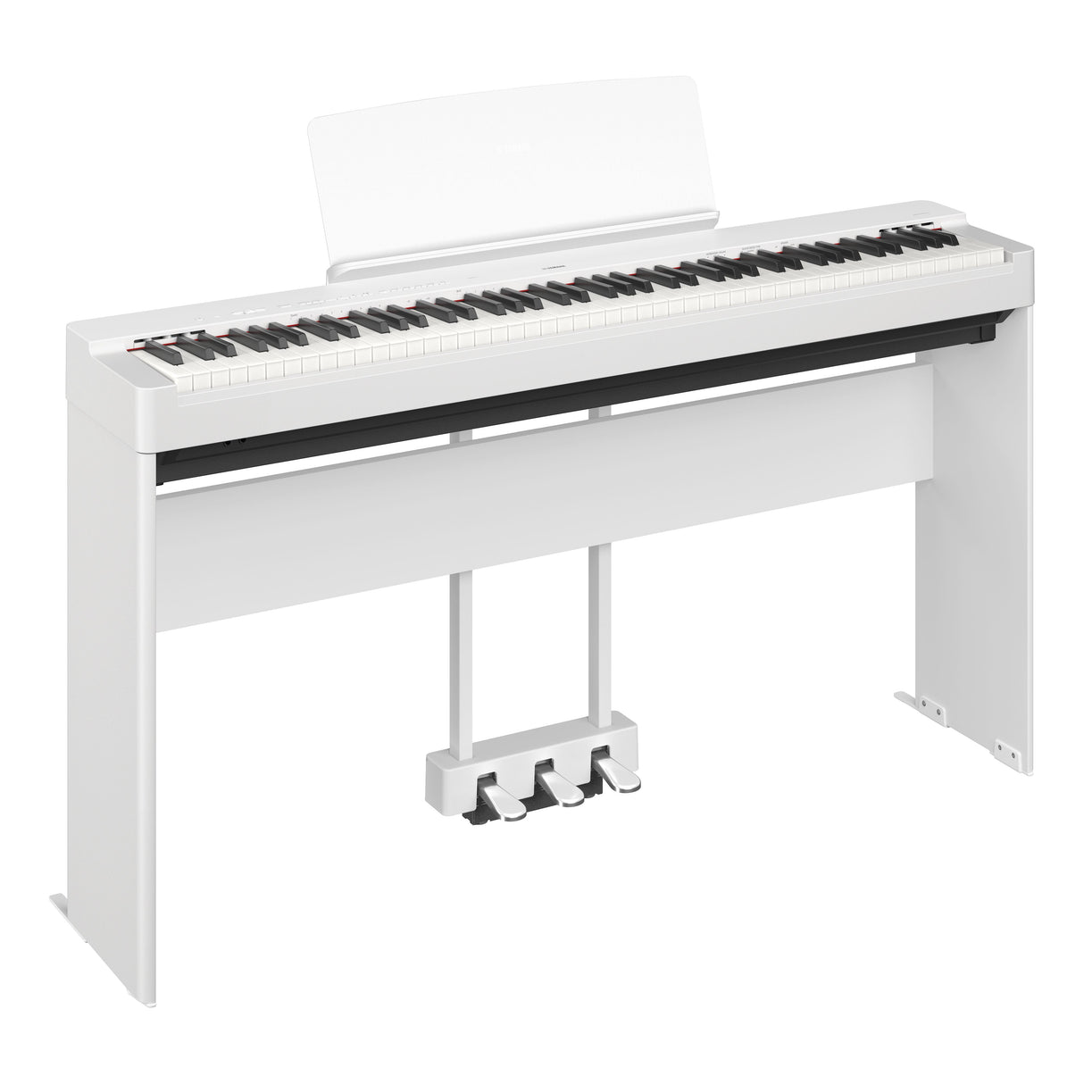 yamaha p225 white stand pedals p series piano