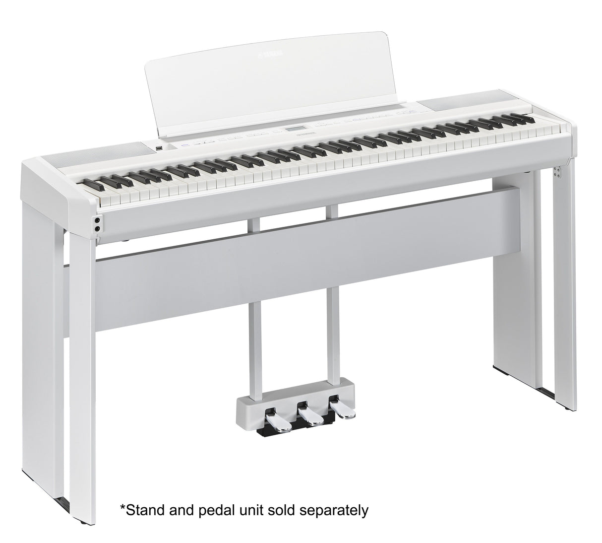 yamaha p515 white stand pedals p series piano