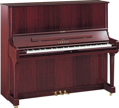yamaha yus3 upright piano polished mahogany